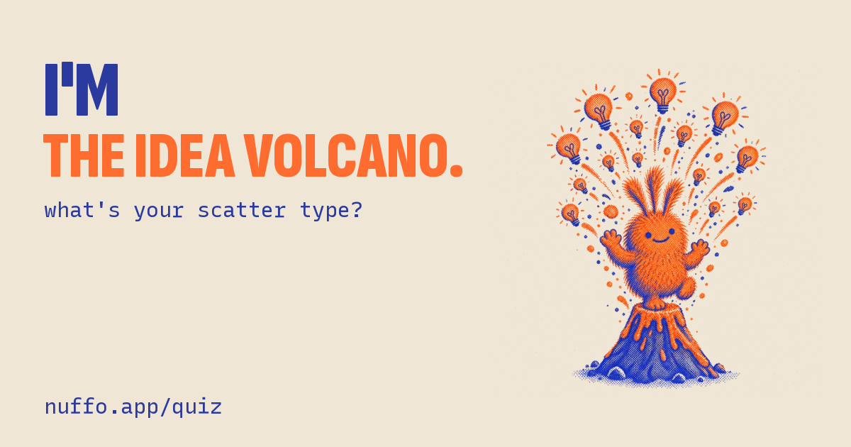 Share card: The Idea Volcano